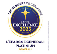 Label excellence 2023 Epargne Generali Platinium